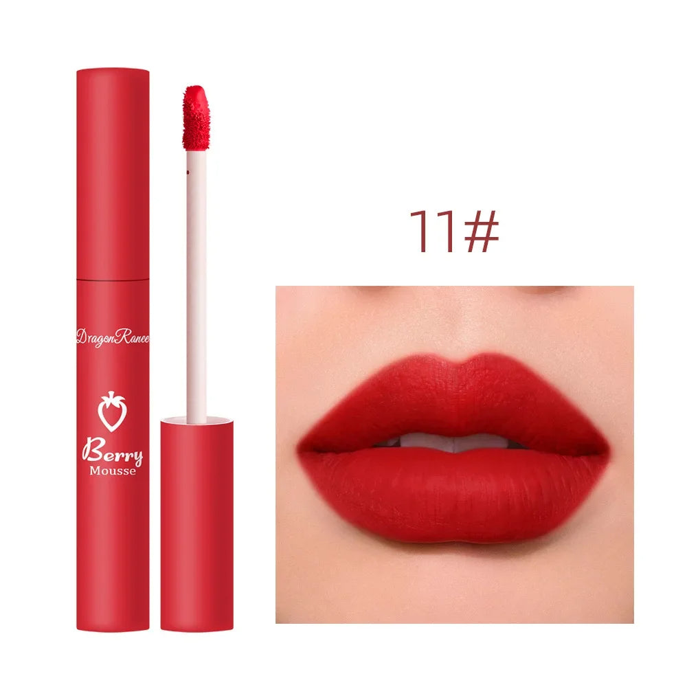 "Waterproof Velvet Matte Liquid Lipstick – Long-Lasting & Non-Stick Formula"