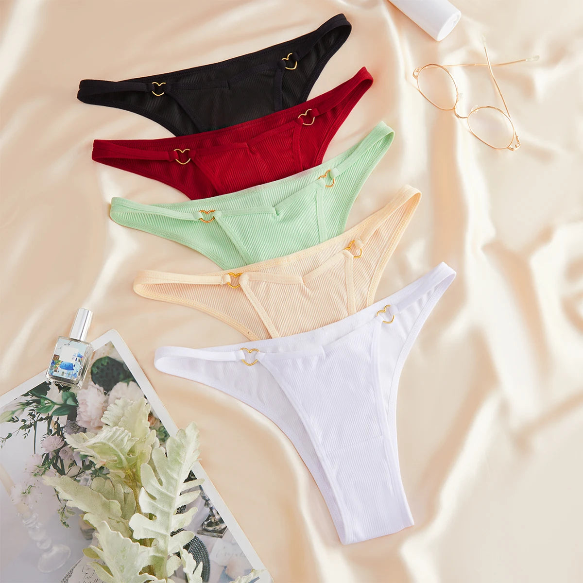 5-Pack Seamless Ribbed Low-Rise Women’s Panties