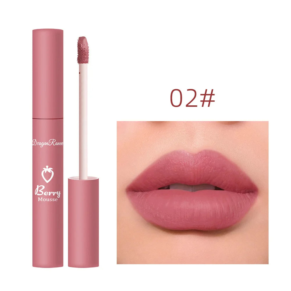 "Waterproof Velvet Matte Liquid Lipstick – Long-Lasting & Non-Stick Formula"