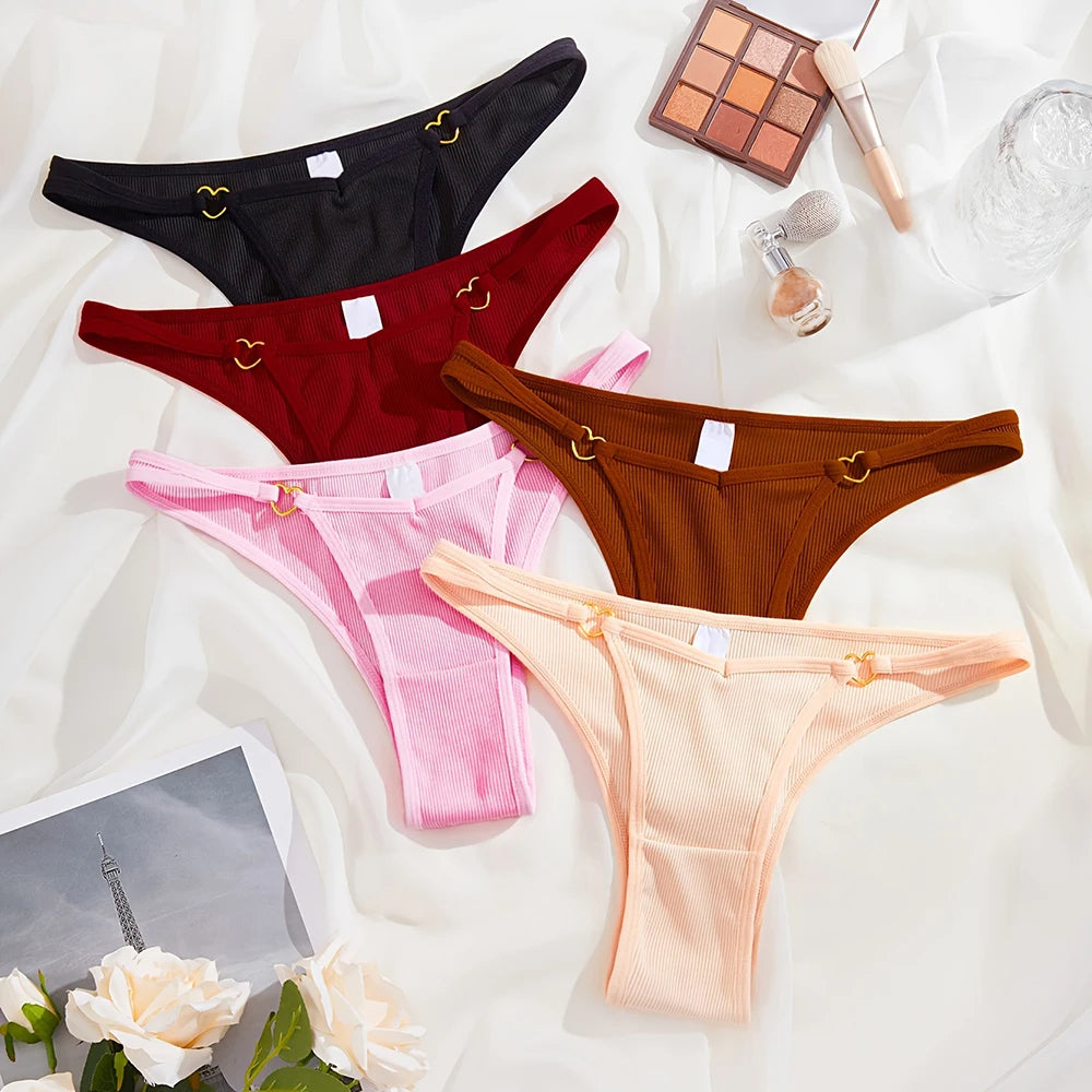 5-Pack Seamless Ribbed Low-Rise Women’s Panties