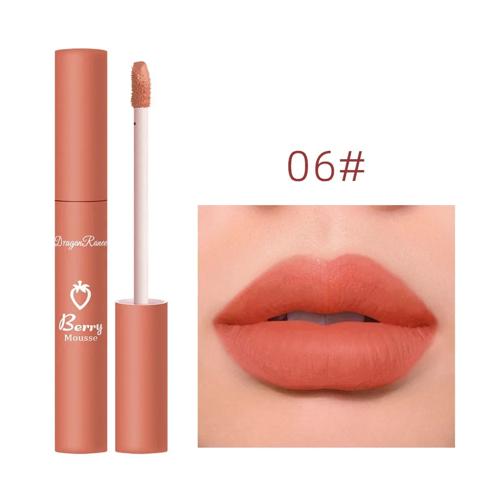 "Waterproof Velvet Matte Liquid Lipstick – Long-Lasting & Non-Stick Formula"
