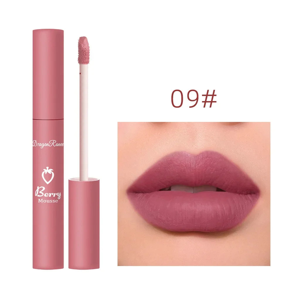 "Waterproof Velvet Matte Liquid Lipstick – Long-Lasting & Non-Stick Formula"